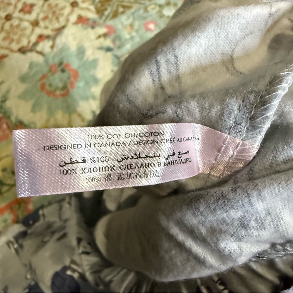 NWT La Vie en Rose Women's Pajama Set in Light Blue Animal Flannel size M - Picture 15 of 16